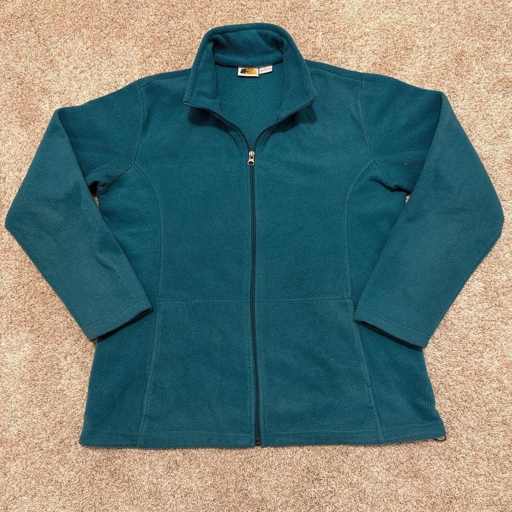 90s Vintage Bass Pro Shops Full-Zip Fleece Jacket | Teal | Large